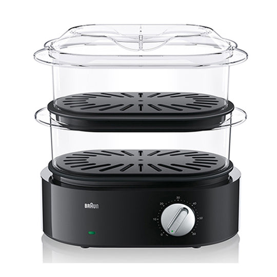 Braun Identity Collection Food Steamer FS5100 – 2-Bowl 6.2L (850W Black)