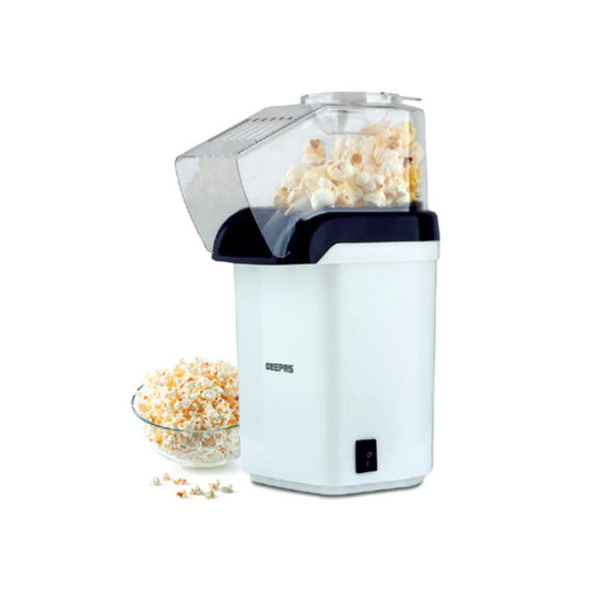 Geepas Hot Air Popcorn Maker GPM840 – 1200W (White)