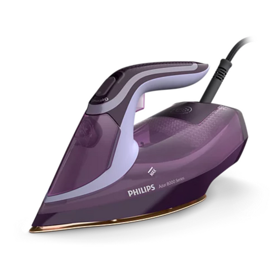 Philips Azur 8000 Series Steam Iron DST8021 – 3000W OptimalTEMP (300ml Purple)