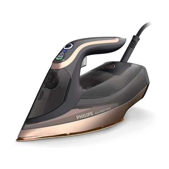 Philips Azur 8000 Series Steam Iron DST8041 – 3000W with Turbo Steam (Black)