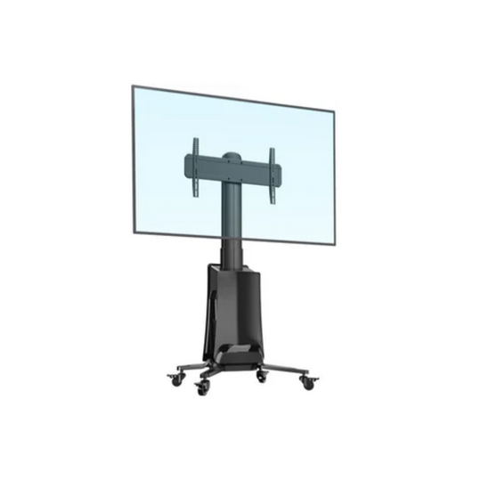 North Bayou TW85 Electric Lift TV Stand – 55-85" Mobile Cart (Black)