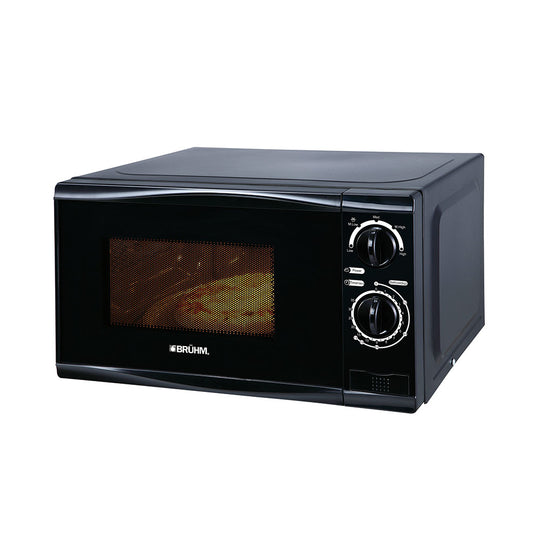 Bruhm Solo Microwave Oven BMM-20MMB – 20L 700W (Black Mirror)