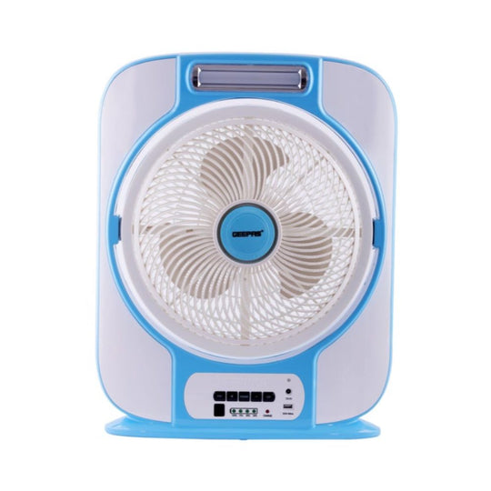 Geepas Rechargeable LED Fan GF989 – 12V Battery with USB (40W)