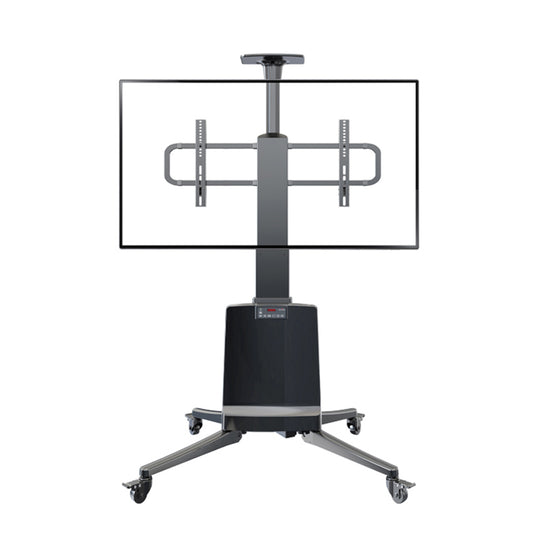 North Bayou TW85 Electric Lift TV Stand – 55-85" Mobile Cart (Black)