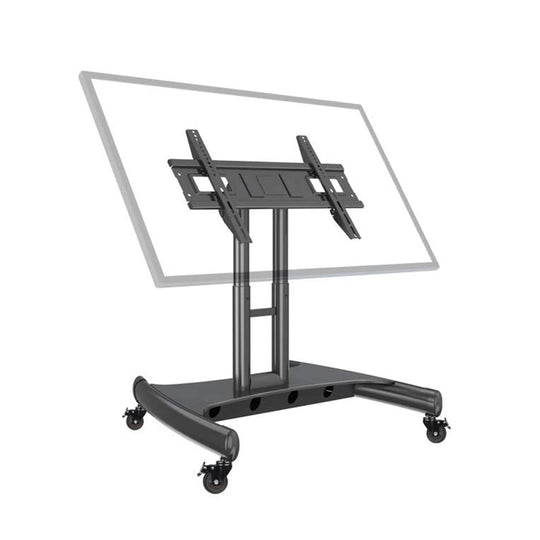 North Bayou AVA50 Steel TV Stand – 32-70" Tiltable Cart (Black)