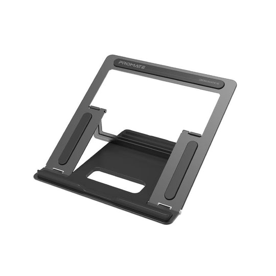 Promate DeskMate-5 Adjustable Laptop Stand – Aluminum Tilt (Silver)
