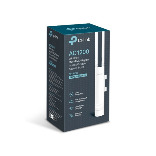 TP-Link EAP225-Outdoor AC1200 MU-MIMO Gigabit AP – IP65 Weatherproof (White)