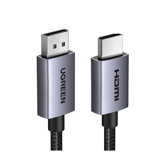 UGREEN DisplayPort to HDMI 4K Cable 2M 35842 – 10.8Gbps HDR (Black)