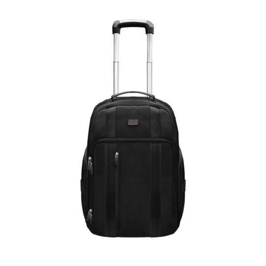 Promate CramPack-TR 15.6" Laptop Trolley Bag – Water-Resistant (Black)