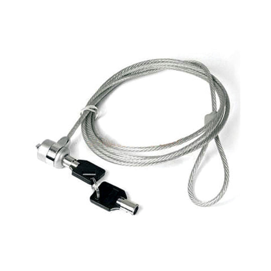 F&K Laptop Security Lock with Key – 1M Cable (Silver)