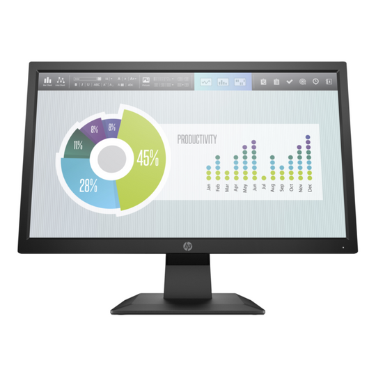 HP P204v 19.5" HD+ Monitor – 1600x900 TN 5ms (Black)