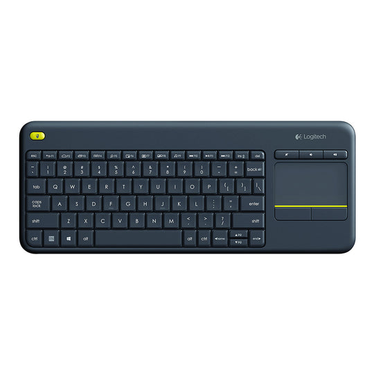 Logitech K400 Plus Wireless Touch Keyboard – 10m HTPC (Black)