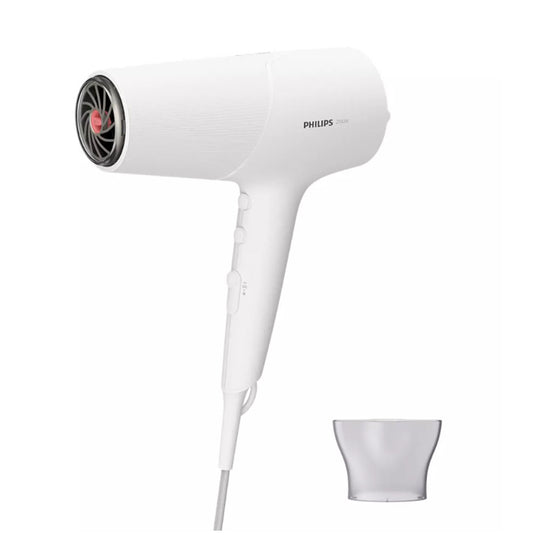 Philips 5000 Series Hair Dryer BHD500 – 2100W with ThermoShield (White)