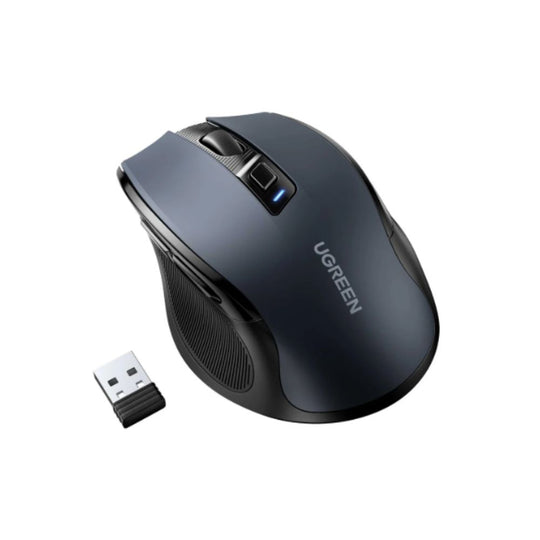 UGREEN 90545 Ergonomic Wireless Mouse – 2.4G Silent 4000 DPI (Black)