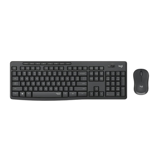 Logitech MK295 Silent Wireless Combo – 90% Quieter 10m (Graphite)