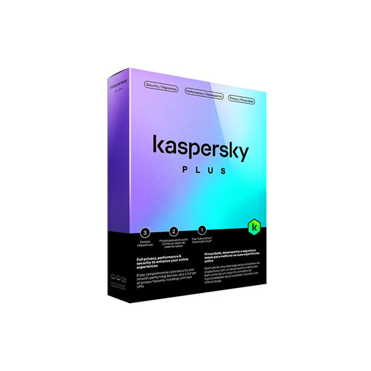 Kaspersky Plus Internet Security 3-User – Unlimited VPN (Digital)