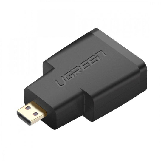 UGREEN Micro HDMI to HDMI Female Adapter 20106 – 4K Gold-Plated (Black)