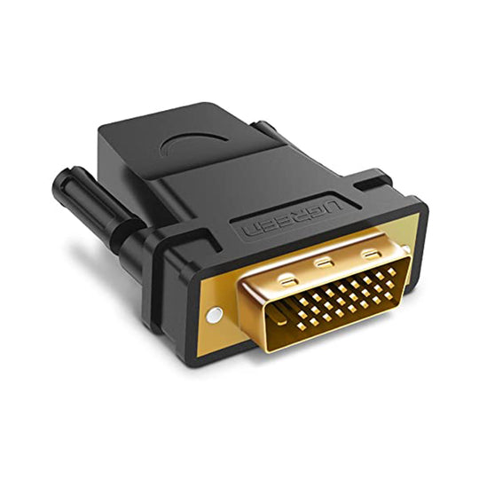 UGREEN DVI-D 24+1 Male to HDMI Female Adapter 20124 – 1080p Bi-Directional
