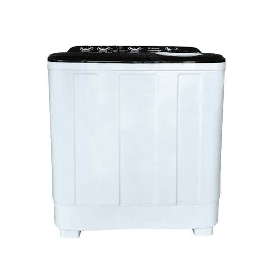 Sigma 7kg Semi-Automatic Twin Tub Washing Machine WMS70-TT – Top Load (Black/White)