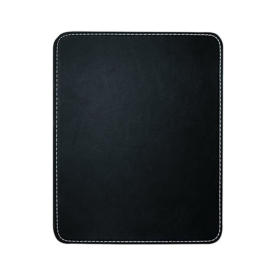 Leather Mouse Pad – Anti-Slip Waterproof Stitched (Black)
