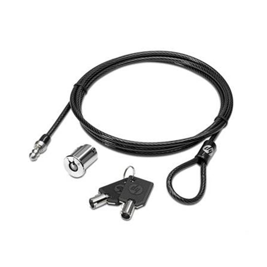 HP Laptop Security Lock with Key – Kensington Slot (Black)