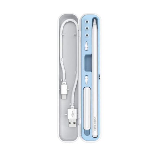 Promate Quill-2 Active Stylus – Bluetooth 11hr iPad Precision (White)