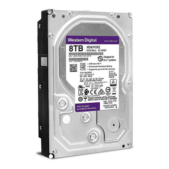 WD Purple Internal Hard Drive 3.5 Inch 8TB