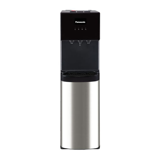 Panasonic Bottom-Load Water Dispenser SDM-WD3438BG – 3-Temp with Cabinet (Black/Stainless)