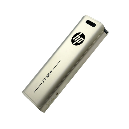 HP x796w USB 3.1 Flash Drive 32GB – Push-Pull Metal (Silver)