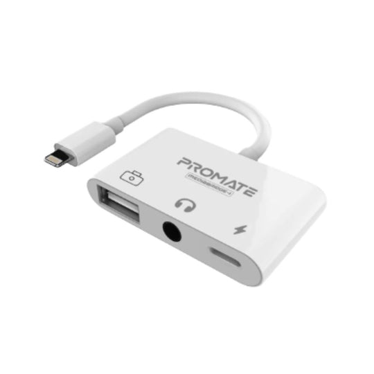Promate MediaBridge-I 3-in-1 Media Hub with Lightning Connector