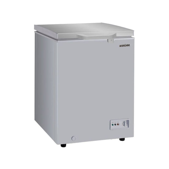 Bruhm 152L Single Door Chest Freezer BCS-160MR – Mechanical Control (Silver)