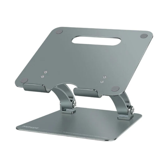 Promate DeskMate-7 Aluminum Laptop Stand – Multi-Angle Cooling (Silver)
