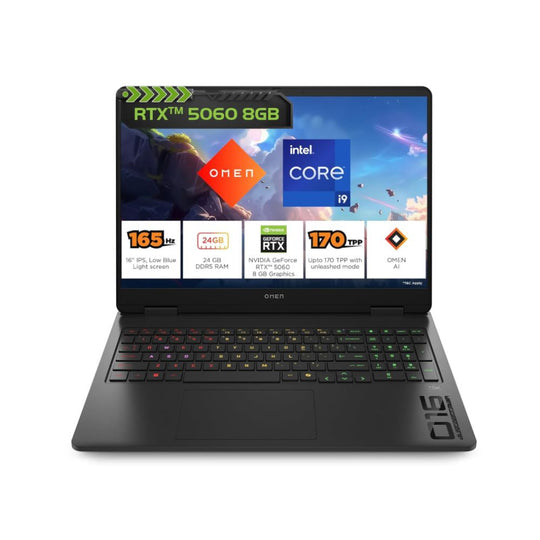 HP OMEN 16-AM0003TX Intel Core i9-14900HX 32GB Ram DDR5 1TB SSD NVIDIA Geforce RTX 5060 8GB