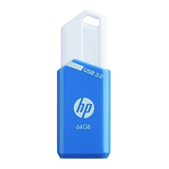HP x755w USB 3.1 Flash Drive 64GB – Capless Keyloop (Blue)