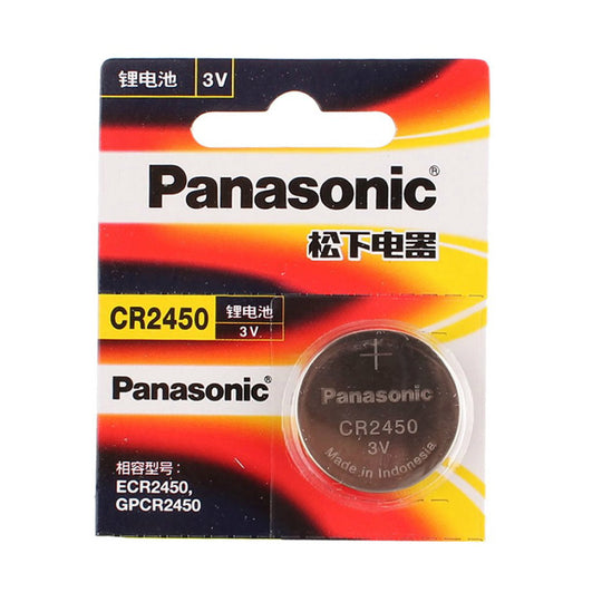 Panasonic CR2450 3V Lithium Coin Cell Battery – Long Shelf Life Power Source