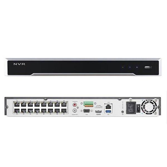 Hikvision DS-7616NI-Q2/16P 16-Channel 4K UHD NVR with 16 PoE Ports and HDMI Output