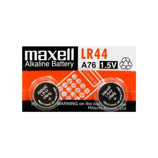 Maxell LR44 1.5V Alkaline Button Cell Battery for Watches and Electronics