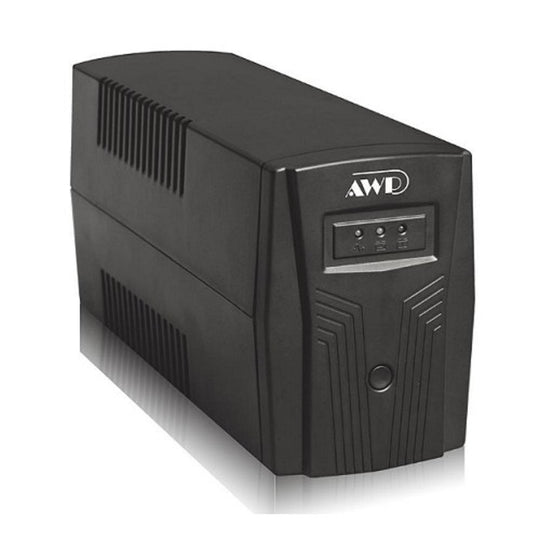 AWP 650VA Line-Interactive UPS – Auto-Shutdown Software (Black)