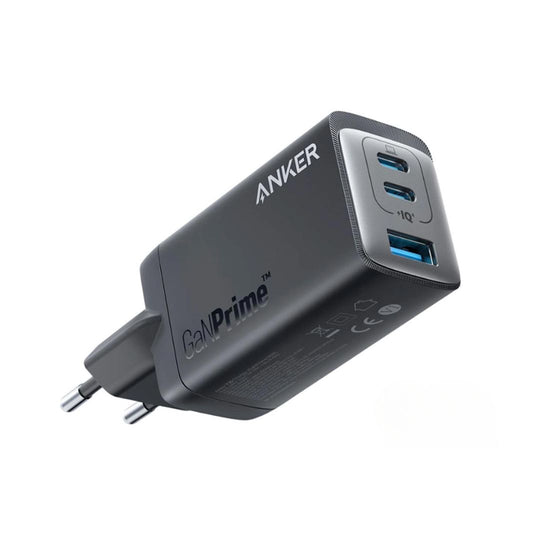 Anker Nano II 735 65W GaN Charger – 3-Port Foldable EU (Black)