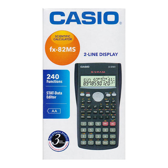 Casio FX-82MS 2-Line Scientific Calculator with 240 Functions