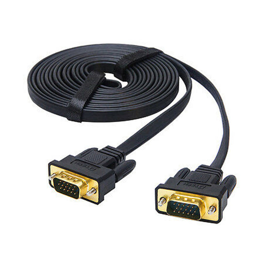 DTECH DT-69F05 5M VGA Flat Cable for Monitors and Projectors