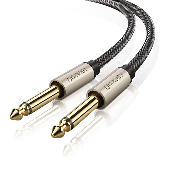 UGREEN 6.35mm (1/4") TRS Stereo Cable 2M 10638 – Gold-Plated Zinc Alloy (Black)