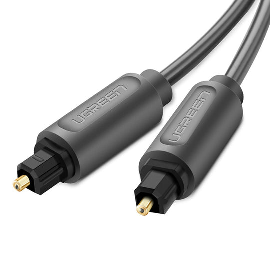 UGREEN Toslink Optical Audio Cable 1M 10768 – 24K Gold-Plated Dust Caps (Black)