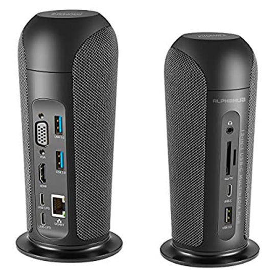 Promate AlphaHub 13-in-1 USB-C Multimedia Hub – 4K 87W 5W Speaker (Gray)