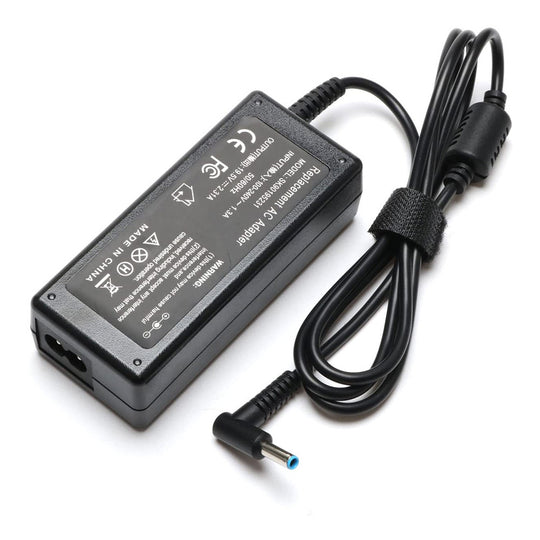 HP Laptop Charger 19.5V 2.31A Blue Pin – 45W 4.5x3.0mm (Black)