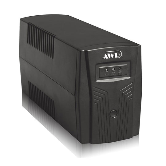AWP Aide 850VA UPS – AVR Auto-Shutdown (Black)