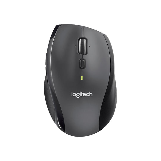 Logitech M705 Marathon Wireless Mouse – 3-Year Battery Hyper-Fast Scroll (Silver/Black)