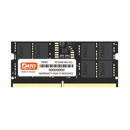 Generic DDR5 Laptop RAM 16GB – 4800-6400MHz SODIMM PMIC (Black)