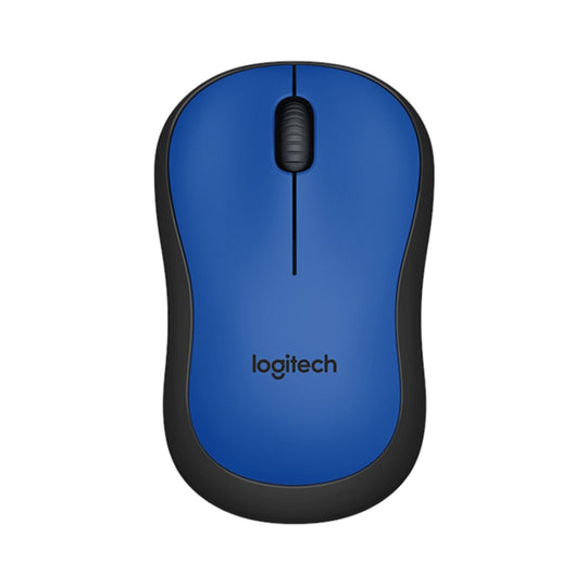 Logitech M221 Silent Wireless Mouse Blue – 90% Noise Reduction 1000 DPI (Blue)