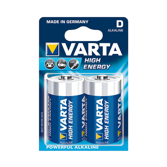 Varta D-Size High Energy Alkaline Battery – Pack of 2